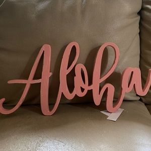 Aloha home decor sign